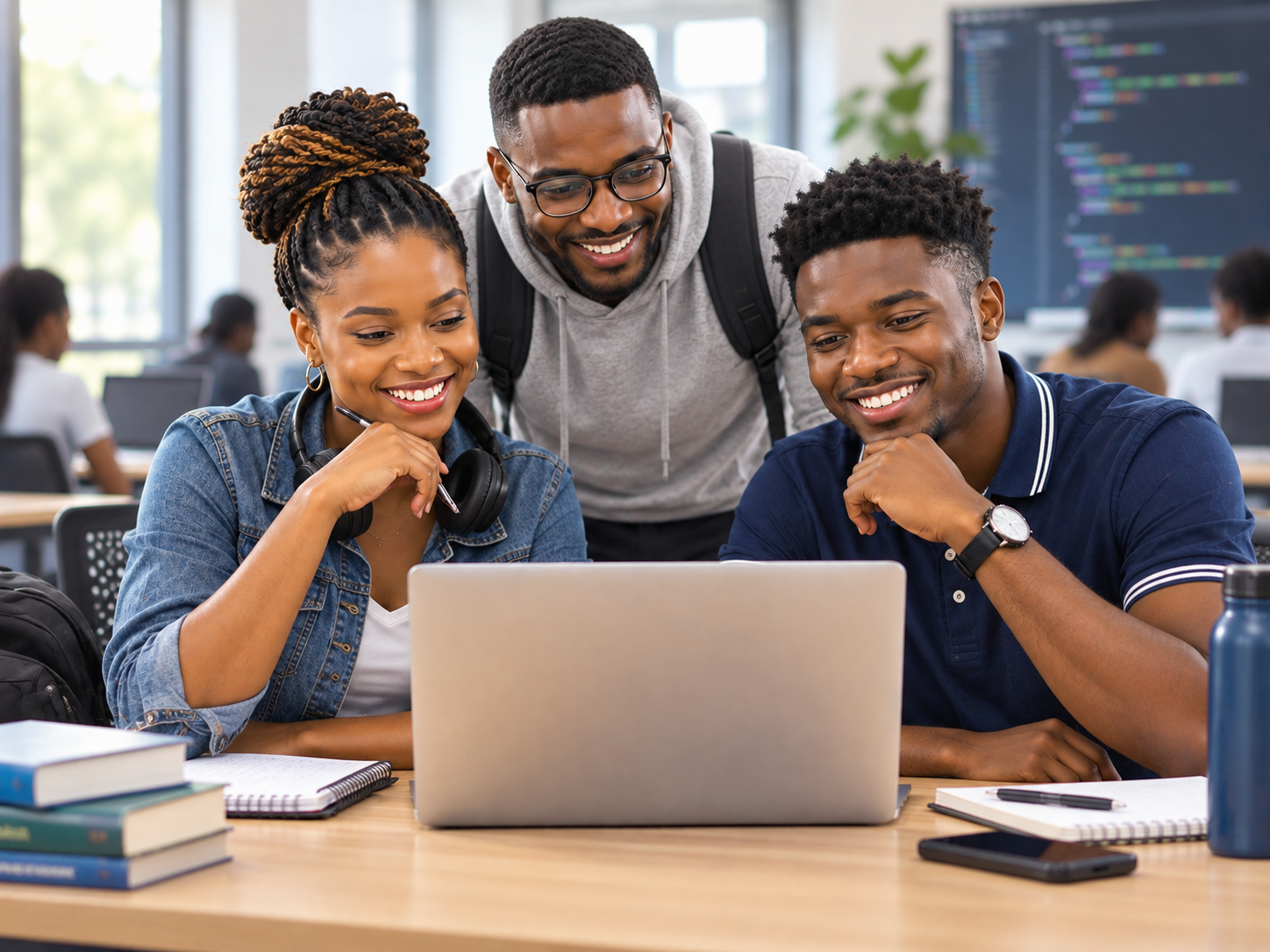Jeunes entrepreneurs digitaux africains en formation
